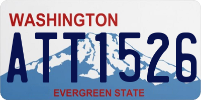 WA license plate ATT1526