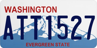 WA license plate ATT1527