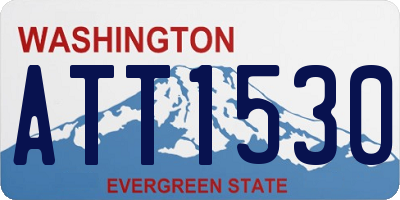 WA license plate ATT1530