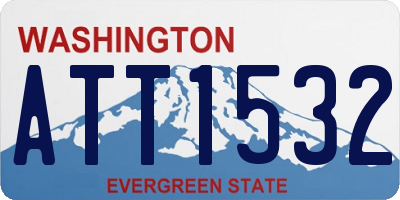 WA license plate ATT1532