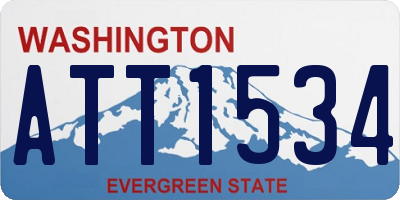 WA license plate ATT1534