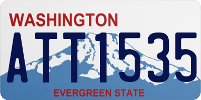 WA license plate ATT1535