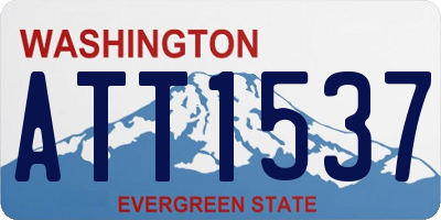 WA license plate ATT1537
