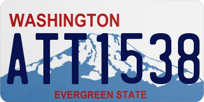WA license plate ATT1538