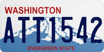 WA license plate ATT1542