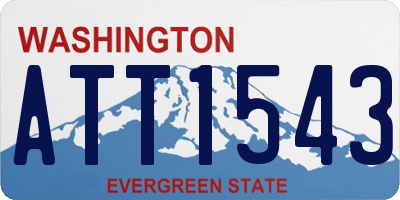 WA license plate ATT1543