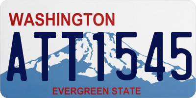 WA license plate ATT1545