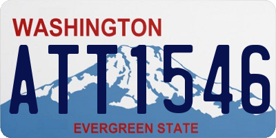 WA license plate ATT1546