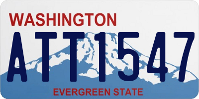 WA license plate ATT1547