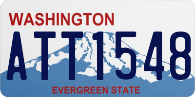 WA license plate ATT1548