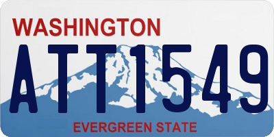 WA license plate ATT1549