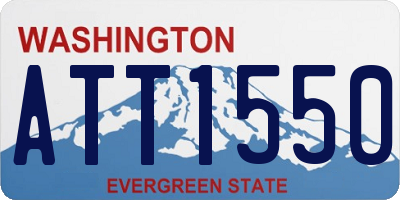 WA license plate ATT1550