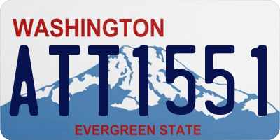 WA license plate ATT1551