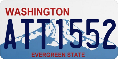 WA license plate ATT1552