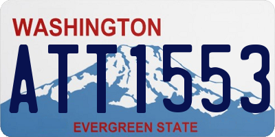 WA license plate ATT1553