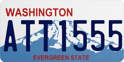 WA license plate ATT1555