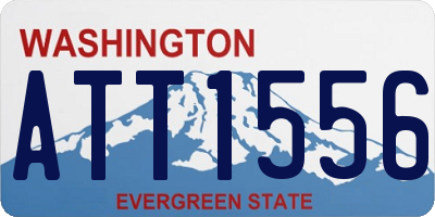 WA license plate ATT1556