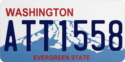 WA license plate ATT1558