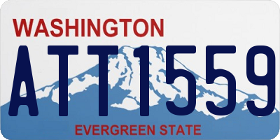 WA license plate ATT1559