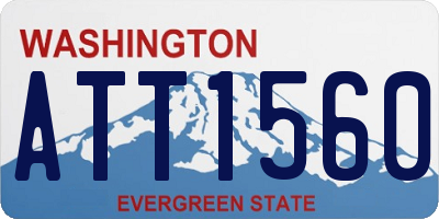 WA license plate ATT1560