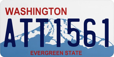 WA license plate ATT1561