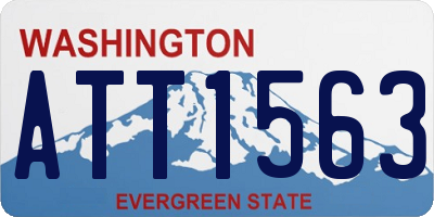 WA license plate ATT1563