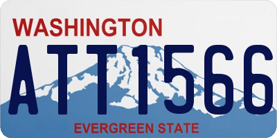 WA license plate ATT1566