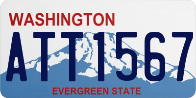 WA license plate ATT1567
