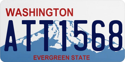 WA license plate ATT1568