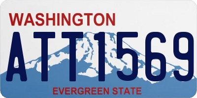 WA license plate ATT1569