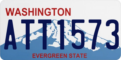 WA license plate ATT1573