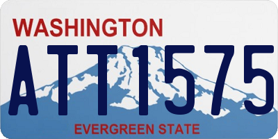 WA license plate ATT1575