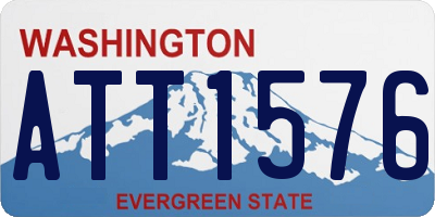 WA license plate ATT1576
