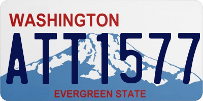 WA license plate ATT1577