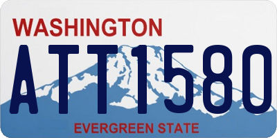 WA license plate ATT1580