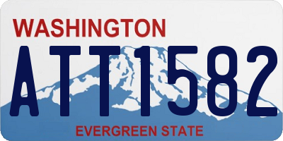 WA license plate ATT1582