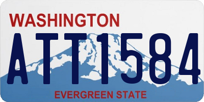 WA license plate ATT1584