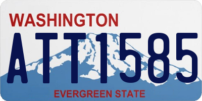 WA license plate ATT1585