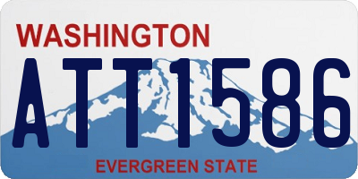 WA license plate ATT1586