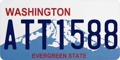 WA license plate ATT1588