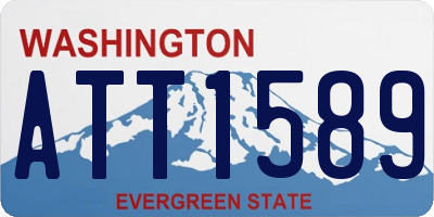 WA license plate ATT1589