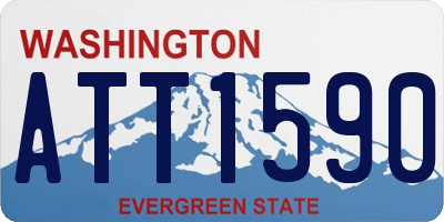 WA license plate ATT1590