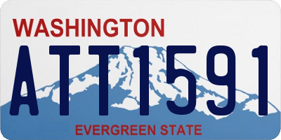 WA license plate ATT1591