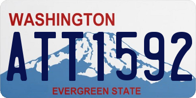 WA license plate ATT1592