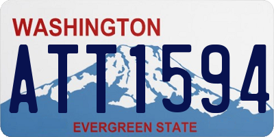 WA license plate ATT1594
