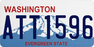WA license plate ATT1596