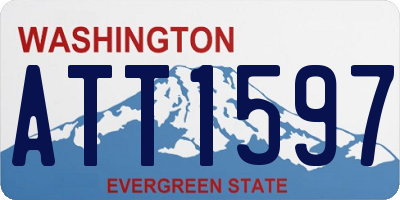 WA license plate ATT1597