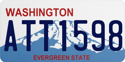 WA license plate ATT1598