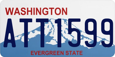 WA license plate ATT1599