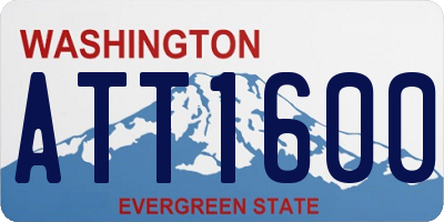 WA license plate ATT1600